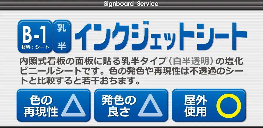 インクジェットシート乳半